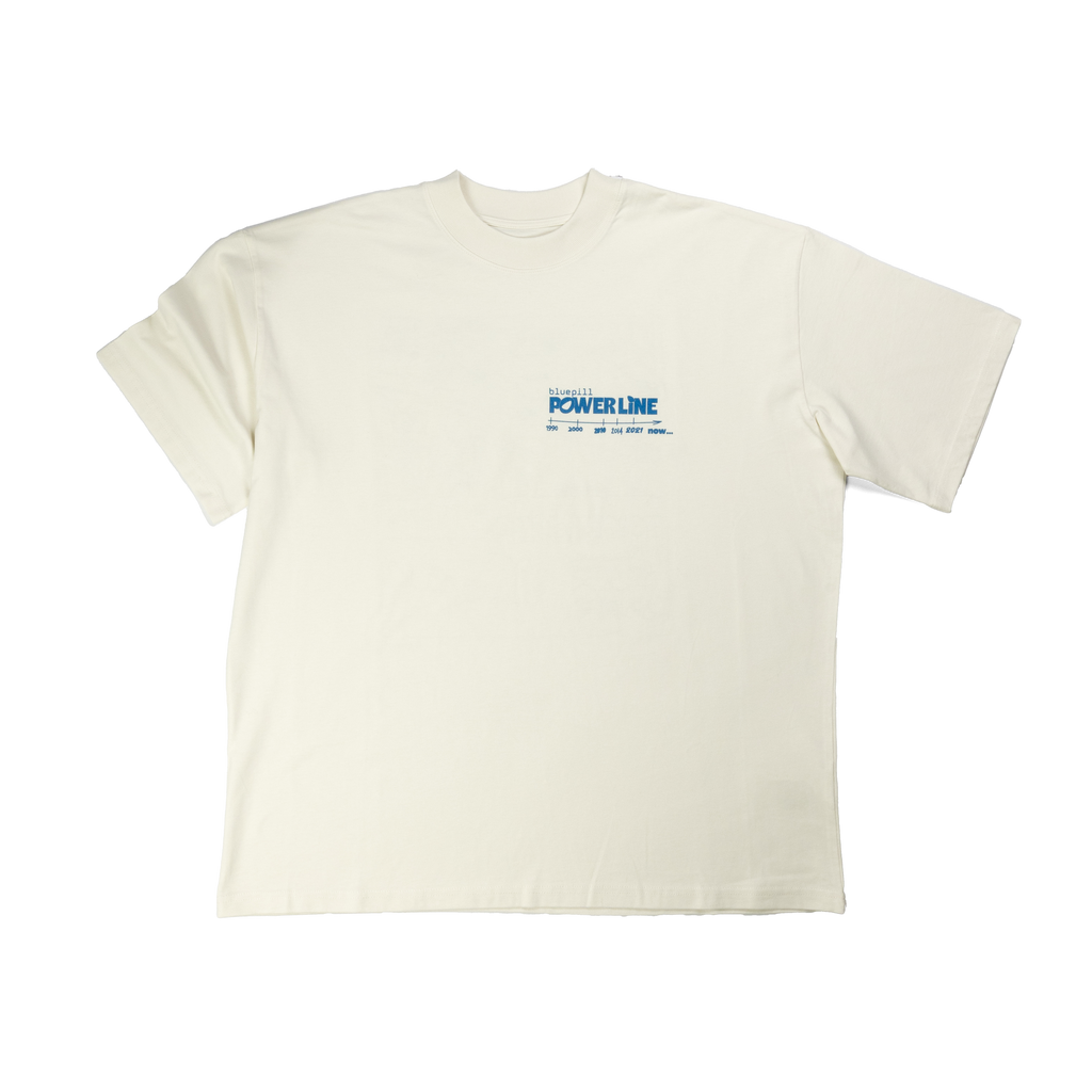 Power Line T-Shirt cream white