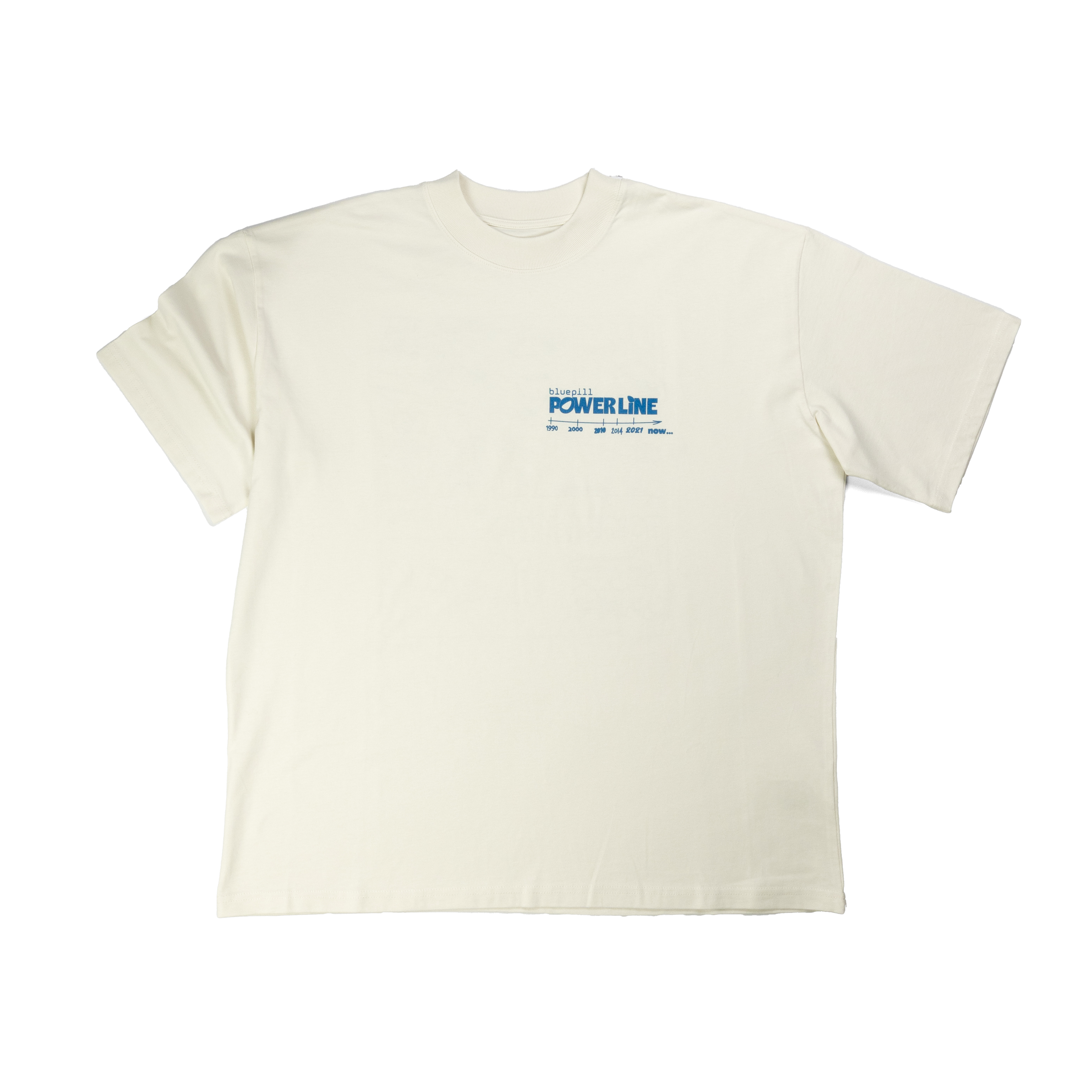 Power Line T-Shirt cream white