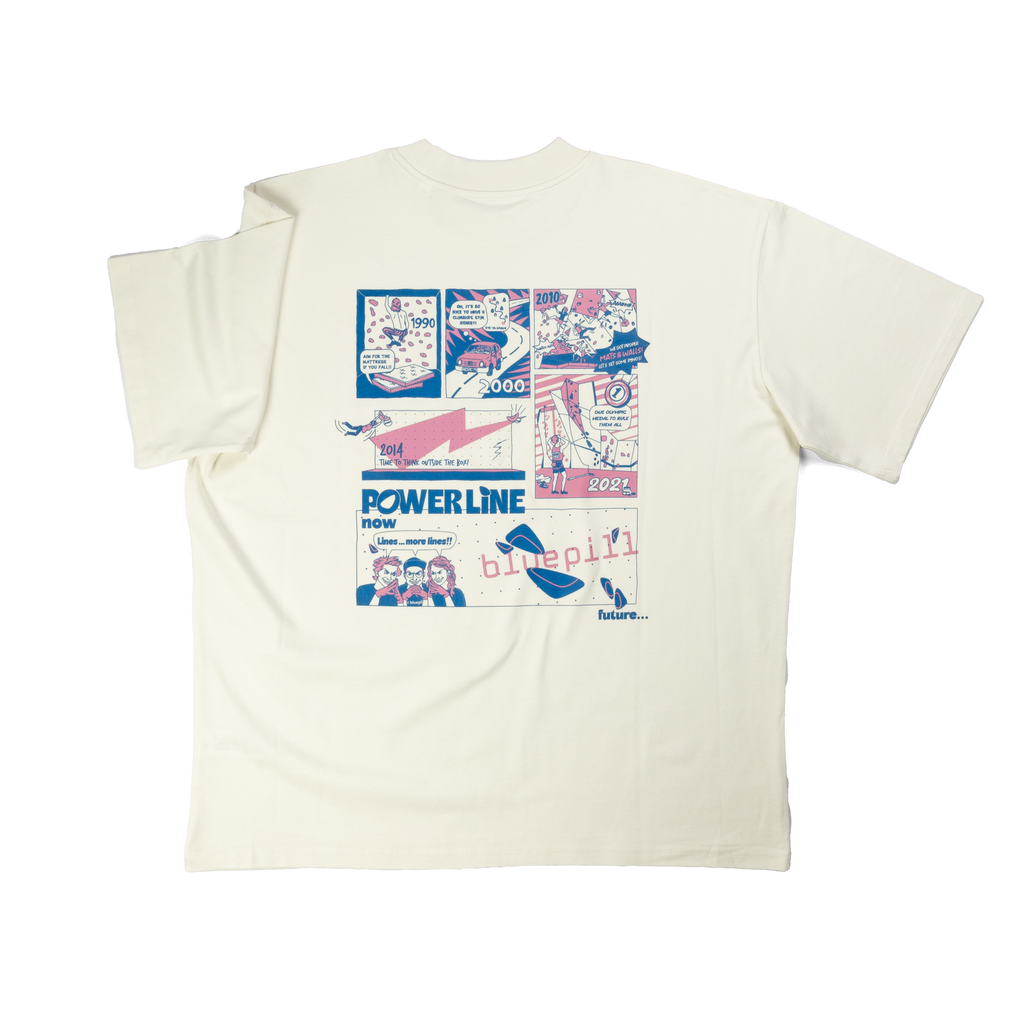 Power Line T-Shirt cream white