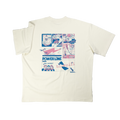 Power Line T-Shirt cream white