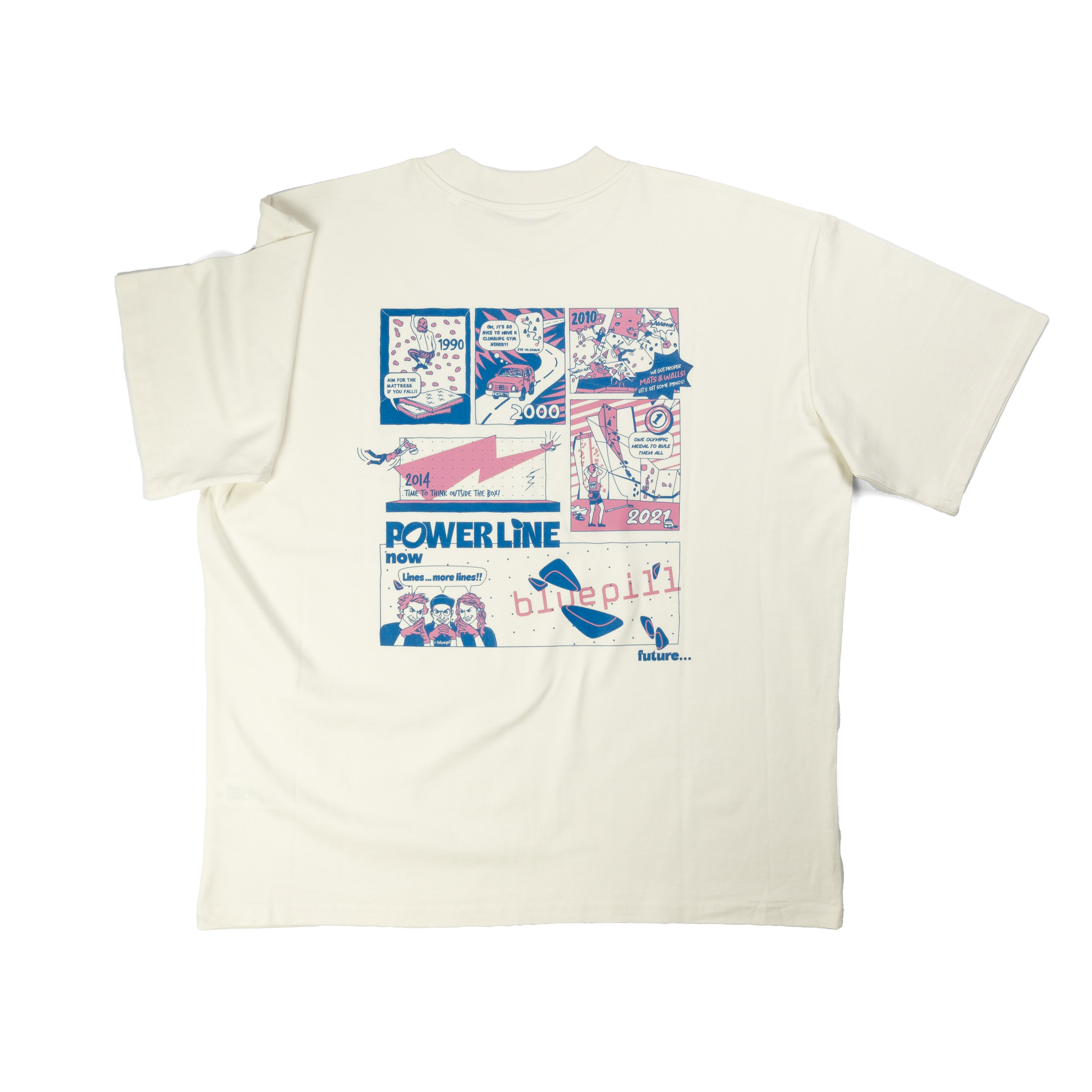 Power Line T-Shirt cream white